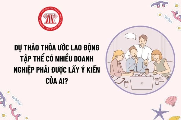 Dự thảo thỏa ước lao động tập thể có nhiều doanh nghiệp phải được lấy ý kiến của ai? Trường hợp mở rộng phạm vi áp dụng thỏa ước lao động tập thể?