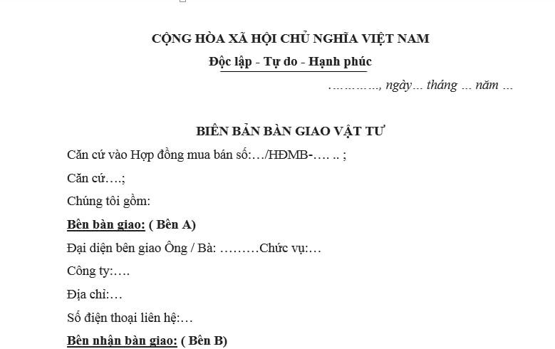 Mẫu Biên bản bàn giao vật tư tại công trình xây dựng mới nhất? Đơn giá xây dựng chi tiết của công trình được xác định thế nào?