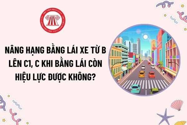 Nâng hạng bằng lái xe từ B lên C1, C khi bằng lái còn hiệu lực được không? Thời hạn của bằng lái xe hạng C1, C là bao lâu?