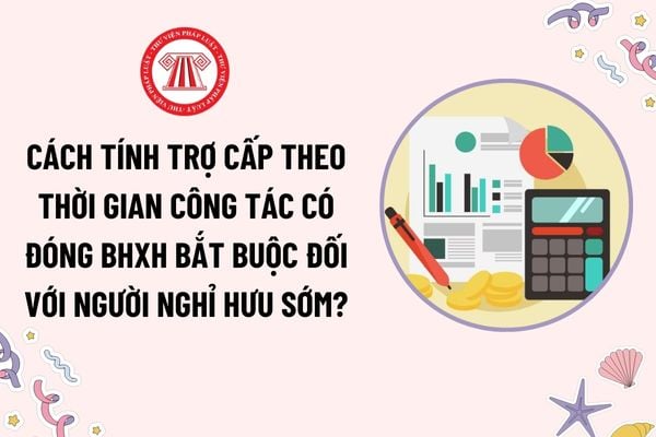 Nghỉ hưu trước tuổi: Trợ cấp theo thời gian công tác có đóng BHXH bắt buộc được tính như thế nào?