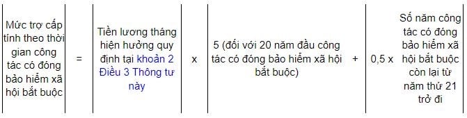 Nghỉ hưu trước tuổi: Trợ cấp theo thời gian công tác có đóng BHXH bắt buộc được tính như thế nào?