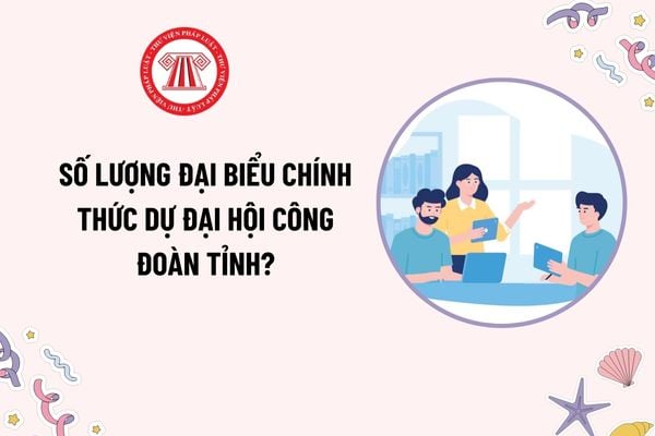 Số lượng đại biểu chính thức dự đại hội công đoàn tỉnh là bao nhiêu? Điều kiện, tiêu chuẩn đại biểu chính thức dự đại hội?