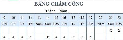 Mẫu Bảng chấm công Excel? Tổng hợp mẫu Bảng chấm công File Excel thông dụng nhất?