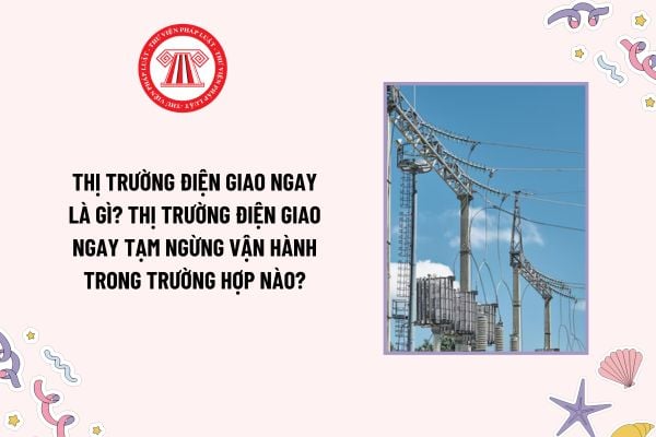 Thị trường điện giao ngay là gì? Thị trường điện giao ngay tạm ngừng vận hành trong trường hợp nào?