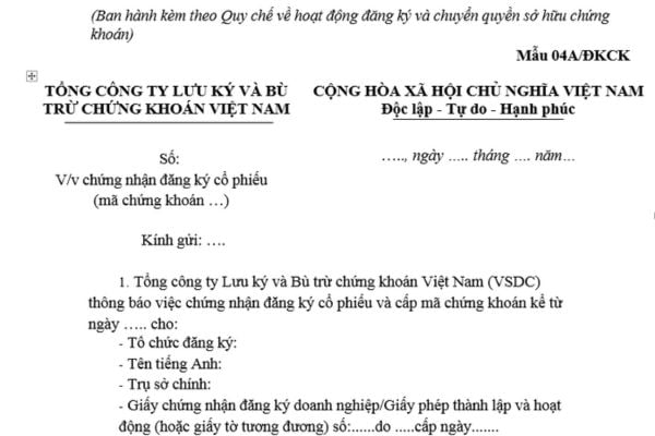 Mẫu Giấy chứng nhận đăng ký cổ phiếu mới nhất là mẫu nào? Tải mẫu? Điều kiện chào bán cổ phiếu lần đầu ra công chúng của công ty cổ phần?