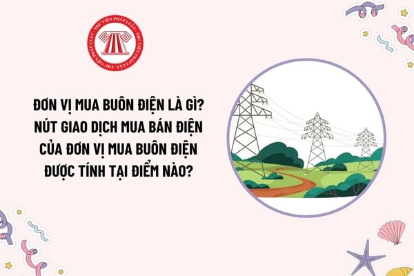 Đơn vị mua buôn điện là gì? Nút giao dịch mua bán điện của đơn vị mua buôn điện được tính tại điểm nào?