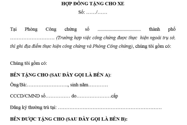 Tổng hợp các mẫu hợp đồng tặng cho tài sản mới nhất? Tải về file word? Hợp đồng tặng cho tài sản có hiệu lực khi nào?