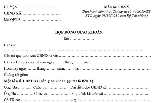 Tải về mẫu Hợp đồng giao khoán dùng cho Ủy ban nhân dân xã mới nhất là ở đâu? Hướng dẫn soạn thảo hợp đồng?