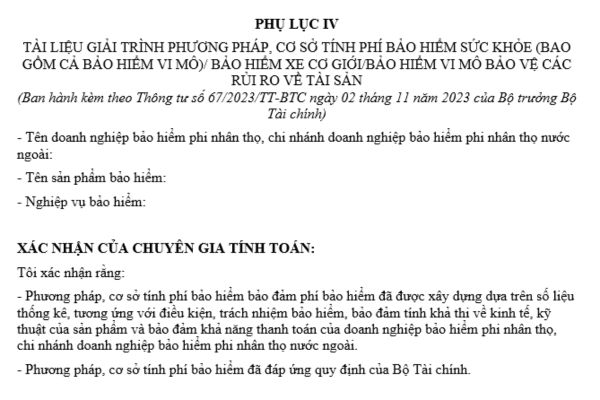 Mẫu tài liệu giải trình phương pháp, cơ sở tính phí bảo hiểm xe cơ giới là mẫu nào? Căn cứ tính phí bảo hiểm xe cơ giới?