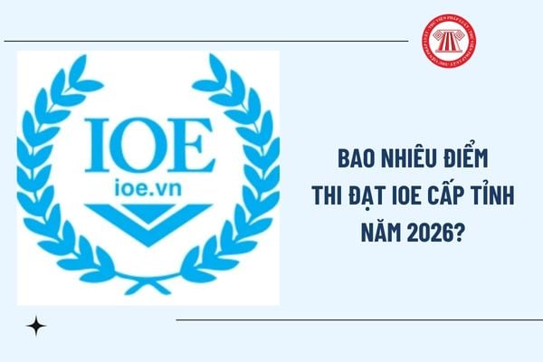 Bao nhiêu điểm thi đạt IOE cấp tỉnh 2026? IOE cấp tỉnh bao nhiêu điểm thì đậu theo Hướng dẫn 01?