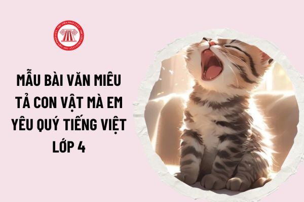 Tổng hợp mẫu bài văn miêu tả con vật mà em yêu thích tiếng việt lớp 4? Bố cục bài văn miêu tả như thế nào? 