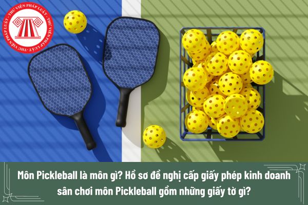 Môn Pickleball là môn gì? Hồ sơ đề nghị cấp giấy phép kinh doanh sân chơi môn Pickleball gồm những giấy tờ gì?