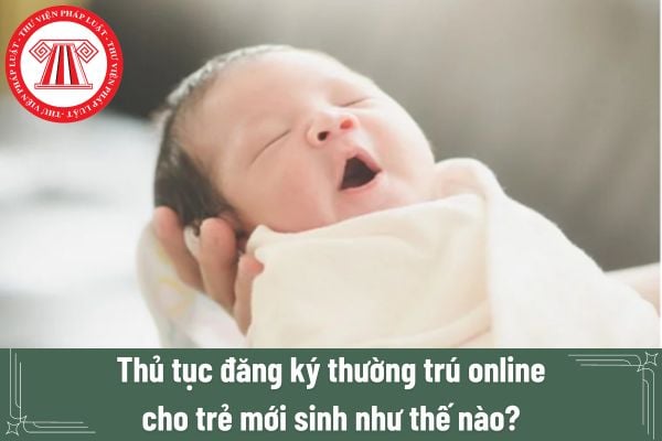 Thủ tục đăng ký thường trú online cho trẻ mới sinh như thế nào?