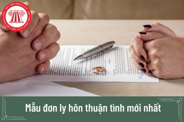 Tải mẫu đơn ly hôn thuận tình mới nhất ở đâu? Cách viết mẫu đơn lý hôn thuận tình như thế nào?