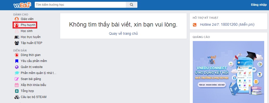 vnedu.vn phụ huynh