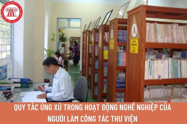 Quy tắc ứng xử trong hoạt động nghề nghiệp của người làm công tác thư viện cộng đồng như thế nào?