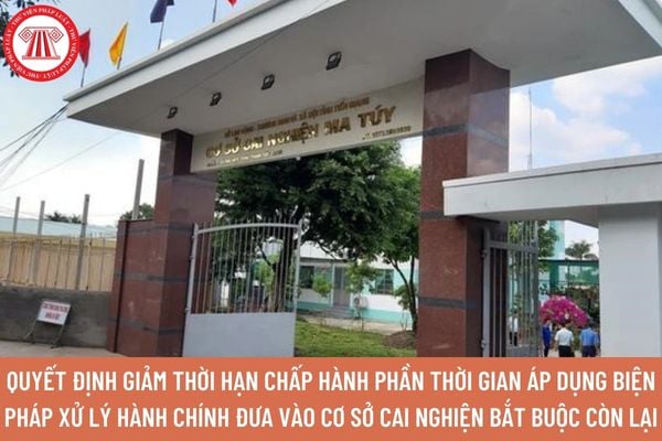 quyết định giảm thời hạn