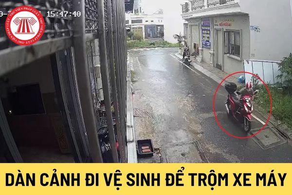 Dàn cảnh đi vệ sinh để trộm xe máy