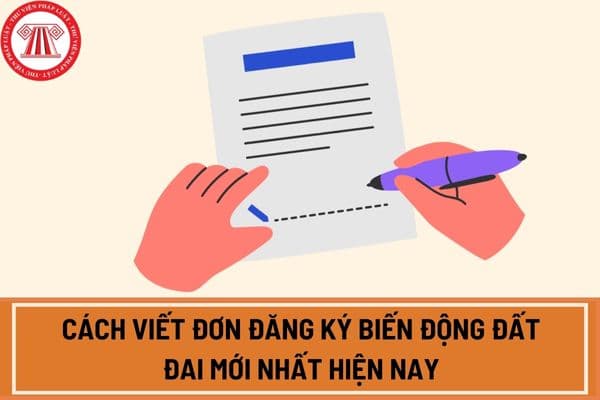 Cách viết đơn đăng ký biến động đất đai mới nhất hiện nay theo Nghị định 101 2024?