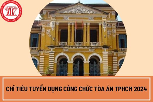 Tòa án TPHCM tuyển dụng công chức 2024 bao nhiêu chỉ tiêu?