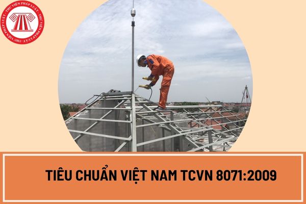 Tiêu chuẩn Việt Nam TCVN 8071:2009 quy định việc thi công lắp đặt hệ thống chống sét đánh trực tiếp đối với các công trình viễn thông như thế nào?