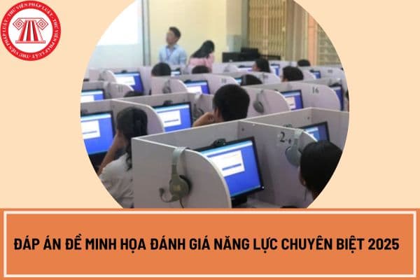 Chi tiết đáp án đề minh họa đánh giá năng lực chuyên biệt 2025