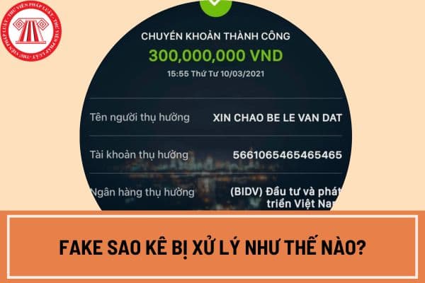 Fake sao kê bị xử lý hành chính như thế nào? Làm giả giấy tờ tài liệu của cơ quan, tổ chức để lừa đảo chiếm đoạt tài sản thì bị xử lý hình sự như thế nào?