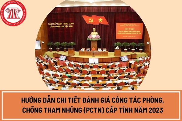 Hướng dẫn chi tiết đánh giá công tác phòng, chống tham nhũng (PCTN) cấp tỉnh năm 2023 theo quy định mới nhất?