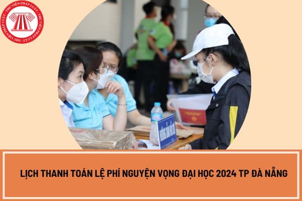 Lịch thanh toán lệ phí nguyện vọng đại học 2024 TP Đà Nẵng