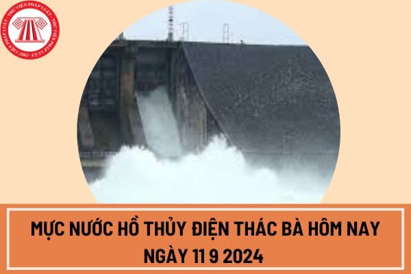 Mực nước hồ thủy điện Thác Bà hôm nay ngày 11 9 2024 như thế nào?