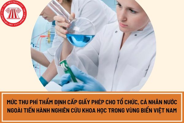 Thông tư 07/2024/TT-BTC quy định mức thu phí thẩm định cấp giấy phép cho tổ chức, cá nhân nước ngoài tiến hành nghiên cứu khoa học trong vùng biển Việt Nam?