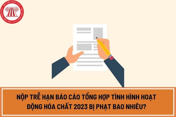 Nộp trễ hạn báo cáo tổng hợp tình hình hoạt động hóa chất 2023 bị phạt bao nhiêu?