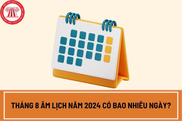 Tháng 8 âm lịch năm 2024 có bao nhiêu ngày?