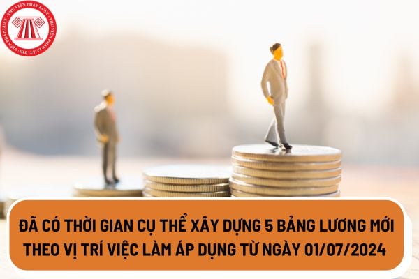 Đã có thời gian cụ thể xây dựng 5 bảng lương mới theo vị trí việc làm áp dụng từ ngày 01/07/2024 khi thực hiện cải cách tiền lương 2024?