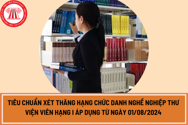 Tiêu chuẩn xét thăng hạng chức danh nghề nghiệp thư viện viên hạng I áp dụng từ ngày 01/08/2024?