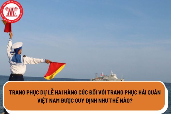 Trang phục dự lễ hai hàng cúc đối với trang phục hải quân Việt Nam được quy định như thế nào?