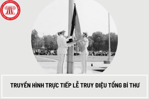 Truyền hình trực tiếp Lễ Truy điệu Tổng Bí thư tại kênh nào?