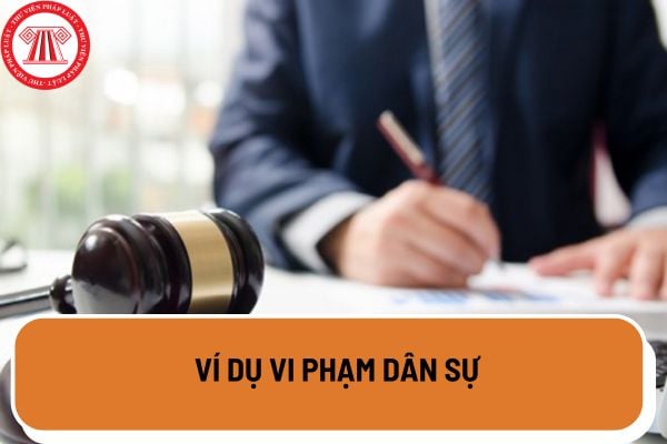 Các ví dụ vi phạm dân sự? Trách nhiệm dân sự tự vi phạm nhiệm vụ dân sự được quy lăm le như vậy nào?