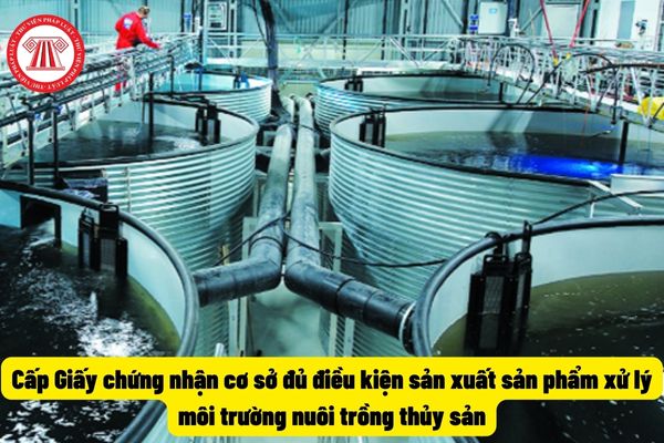 Giấy chứng nhận cơ sở đủ điều kiện sản xuất sản phẩm xử lý môi trường nuôi trồng thủy sản