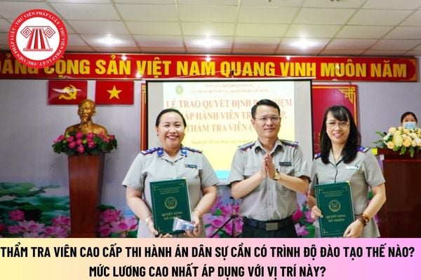 Thẩm tra viên cao cấp thi hành án dân sự cần có trình độ đào tạo thế nào? Mức lương cao nhất áp dụng với vị trí này?