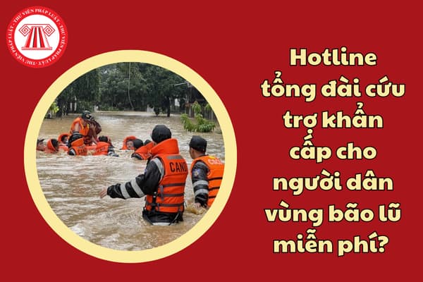 Hotline tổng đài cứu trợ khẩn cấp cho người dân vùng bão lũ miễn phí? 