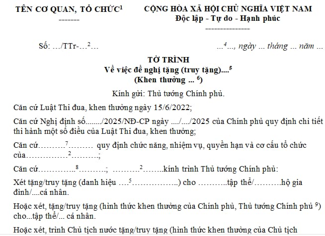 tờ trình