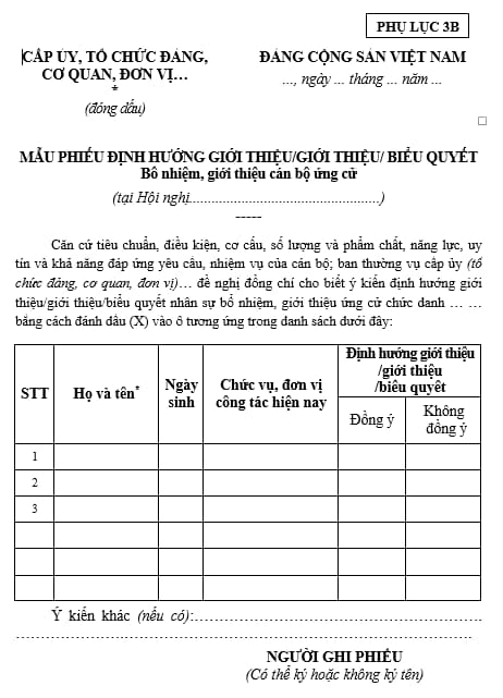 phụ lục 3b