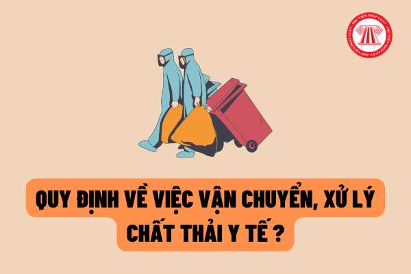 Việc vận chuyển, xử lý chất thải y tế được quy định như thế nào theo pháp luật hiện hành? Chất thải y tế nguy hại được xử lý theo trình tự nào?