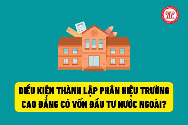 Quy định mới về điều kiện cho phép thành lập phân hiệu của trường trung cấp, trường cao đẳng có vốn đầu tư nước ngoài theo Nghị định 24/2022/NĐ-CP?