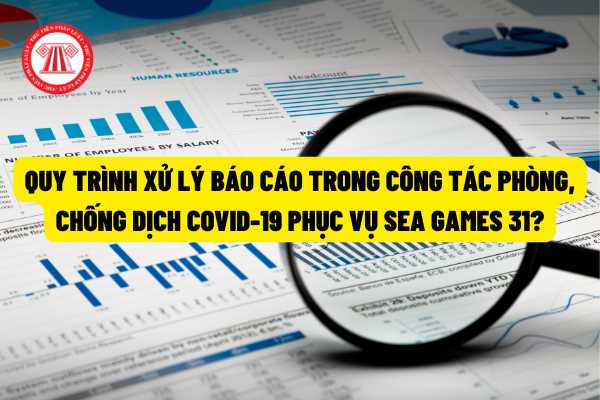 Việc xử lý báo cáo trong công tác Phòng, chống dịch COVID-19 phục vụ SEA Games 31 trên địa bàn thành phố Hà Nội được thực hiện theo quy trình nào?