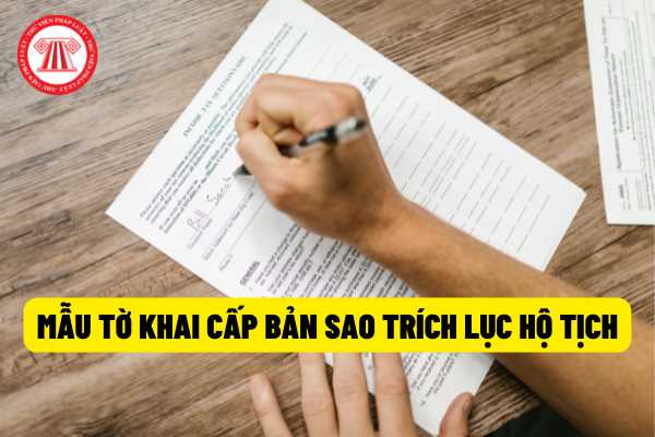 Mẫu Tờ khai cấp bản sao trích lục hộ tịch mới nhất năm 2022? Thủ ...