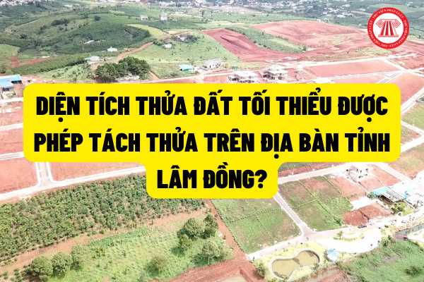 Quy định về diện tích thửa đất tối thiểu được phép tách thửa trên địa bàn tỉnh Lâm Đồng? Điều kiện được phép tách thửa?