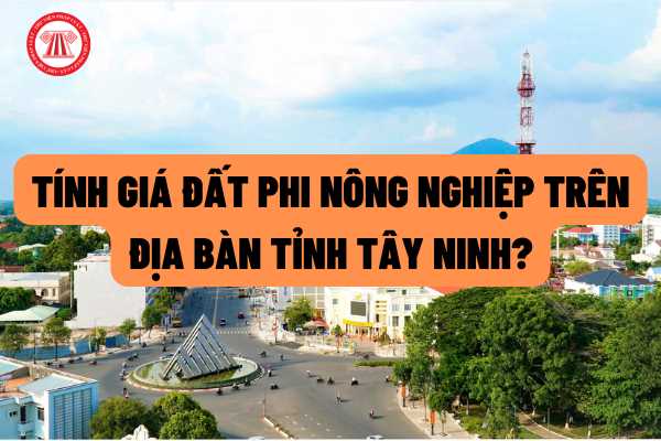 Quy định tính giá đất phi nông nghiệp trên địa bàn tỉnh Tây Ninh được thực hiện như thế nào theo Quyết định 35/2020/QĐ-UBND ?