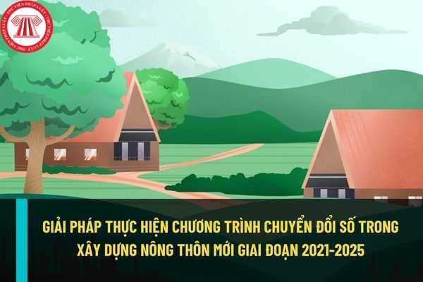 Giải pháp nào thực hiện Chương trình chuyển đổi số trong xây dựng nông thôn mới, hướng tới nông thôn mới thông minh giai đoạn 2021 – 2025?